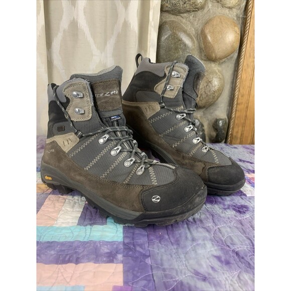 TREZETA Mens 10.5 Inca Waterproof Vibram Leather Walking Hiking Shoes Boots - Picture 2 of 16